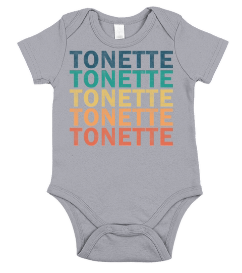 Tonette Name T Shirt - Tonette Vintage Retro Name Short Sleeve Baby One-Piece