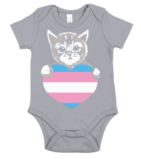 Transgender Cat Kitten Trans LGBTQ Transsexual Short Sleeve Baby One-Piece