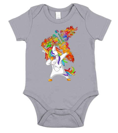 Unicorn Dabbing Nurse Shirt Short Sleeve Baby One-Piece