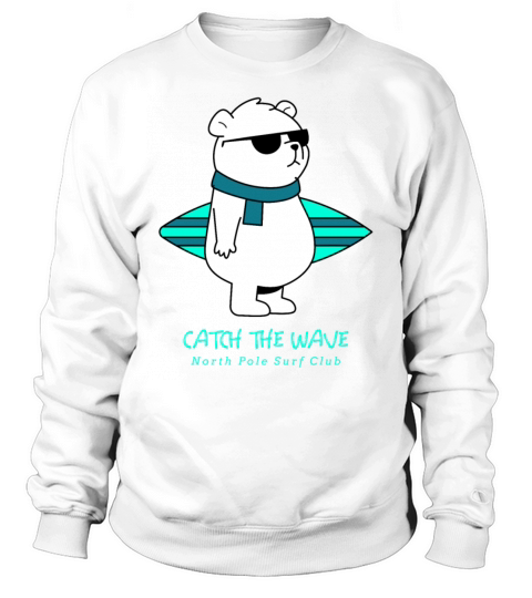 North Pole Surf Club Earth Day Polar Bear Sweatshirt Unisex