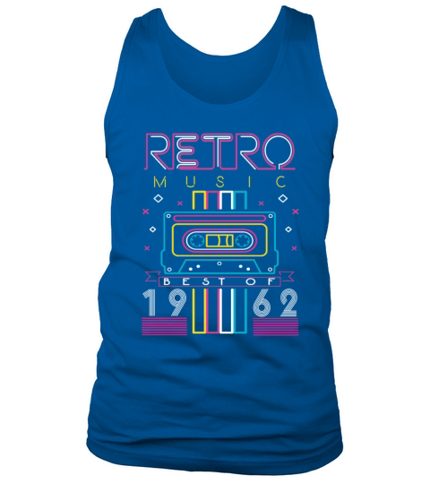 Best Of 1962 Retro Cassette Vintage Birthday Tank Top Unisex