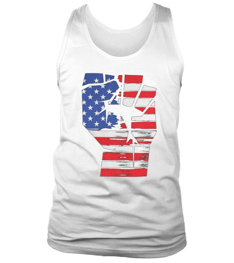 Raised Fist Patriotic Protest Independence Day 4th Of July shirt Tank Top Unisex