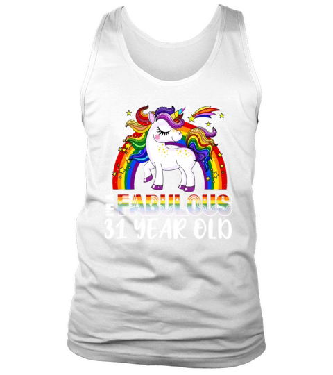 Unicorn Age 31 Years Gay Pride LGBT Pride Month Tank Top Unisex