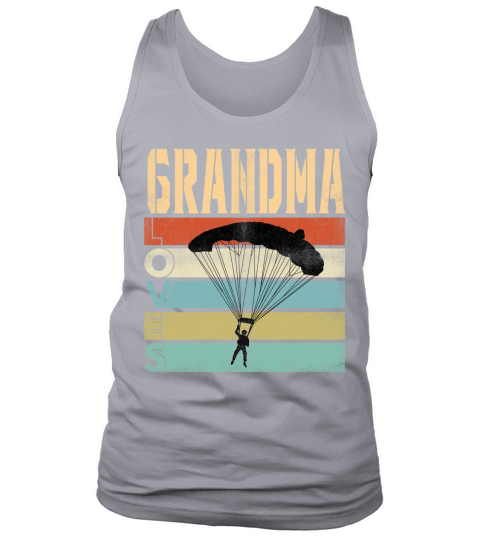 Vintage Grandma Love Skydive Great Grandparents Gift 2020 Tank Top Unisex