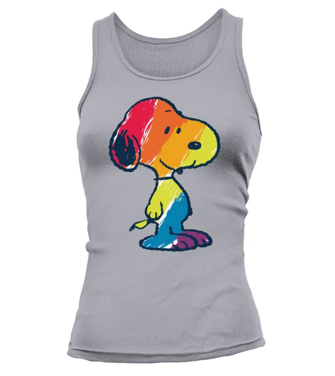 shirt rainbow snoopy Tank top Woman