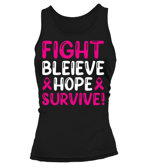 Survive Breast Cancer Awareness T Shirt Tank top Woman