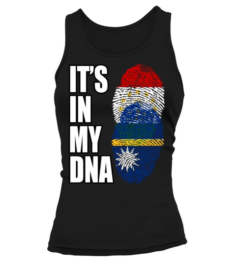 Tajikistani And Nauruan Vintage Heritage DNA Flag Tank top Woman