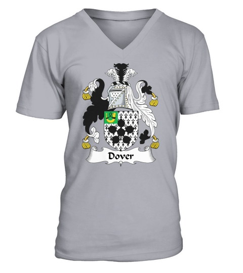 Dover Family Crest / Coat of Arms British Family Crests V-Neck T-shirt