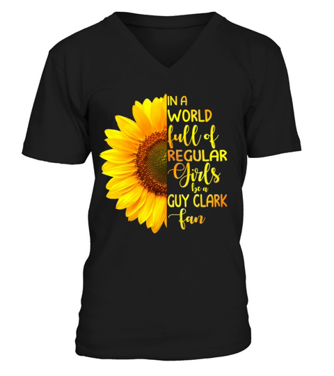 In A World Full Of Regular Girls Be A Guy Clark Fan 2020 - Ladies Flowy Tank V-Neck T-shirt