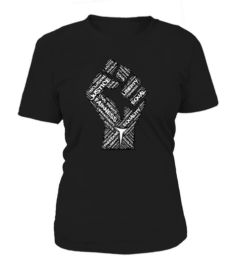 Civil Rights Black Power Fist Justice Women's T-Shirt