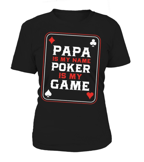Poker Cards Dad Father Vintage Women's T-Shirt
