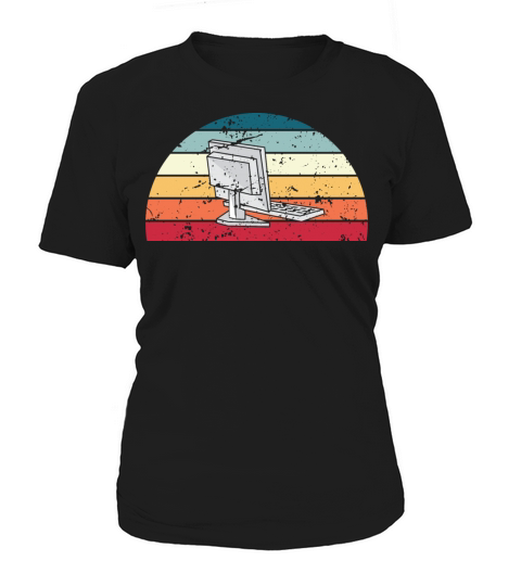 Retro Programming Sunset Vintage coding Sunrise Women's T-Shirt