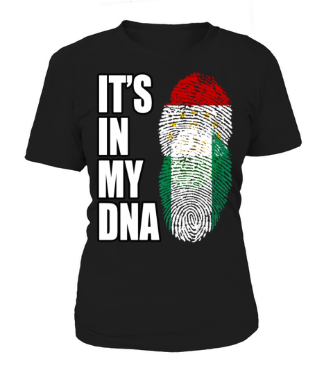 Tajikistani And Nigerian Vintage Heritage DNA Flag Women's T-Shirt