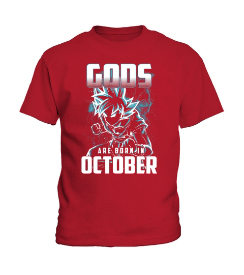 Gods are born in October Kids T-Shirt