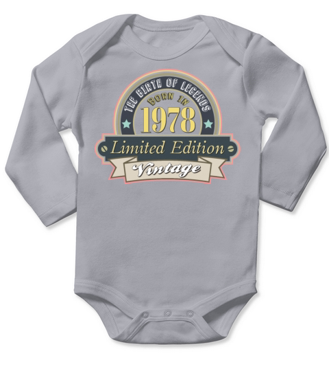 Idea for a gift to those who were born in 1968 Long Sleeve Baby One-Piece