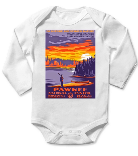 Pawnee- National Park Long Sleeve Baby One-Piece