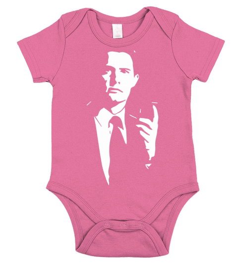 Agent Cooper Twin Peaks Inspired Short Sleeve Baby One-Piece