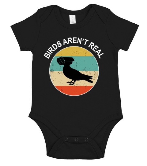 Birds Arent Real Vintage shirt Short Sleeve Baby One-Piece
