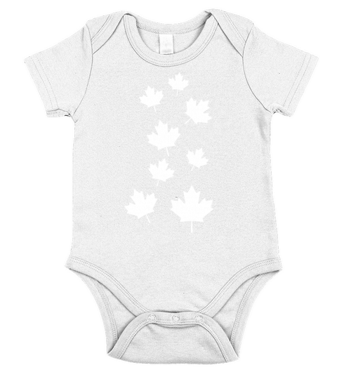 Canada maple leafs Short Sleeve Baby One-Piece