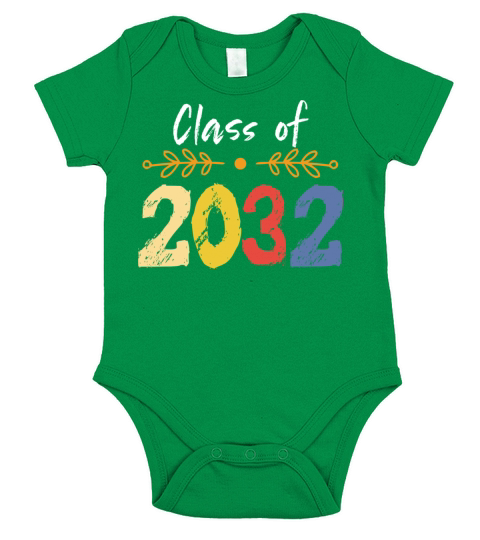 Class Of 2032 Graduate Student Teacher School Short Sleeve Baby One-Piece