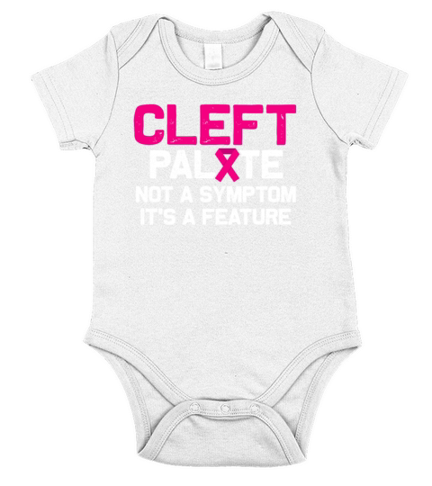 Cleft Palate Lip Prevent Strong Awareness print Short Sleeve Baby One-Piece