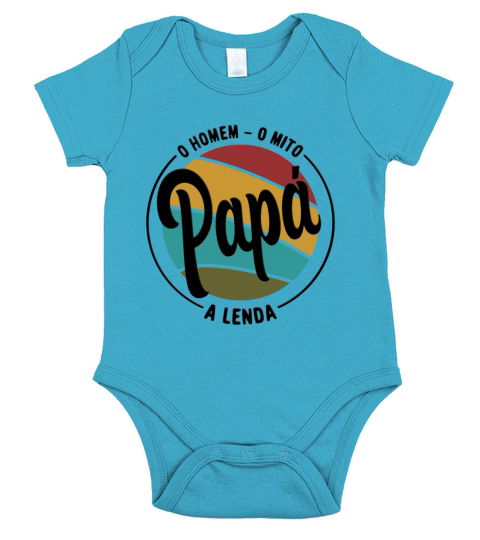 Daddy The Man The Myth The Legend Portuguese Papa Short Sleeve Baby One-Piece