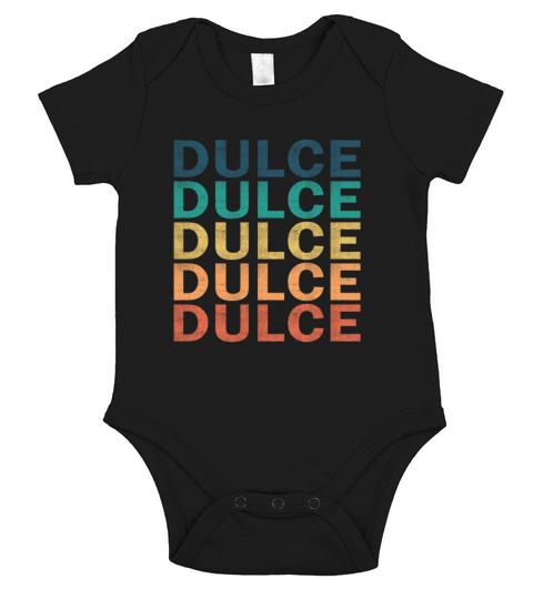 Dulce Name T Shirt - Dulce Vintage Retro Name Gift Short Sleeve Baby One-Piece