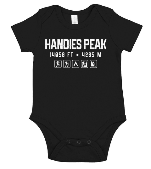 Handies Peak Colorado Mountain 14er Shirt Short Sleeve Baby One-Piece