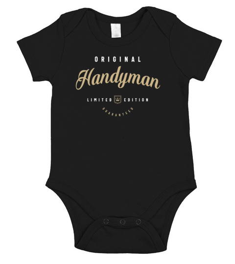 Handyman Funny Job Title Profession Birthday Short Sleeve Baby One-Piece