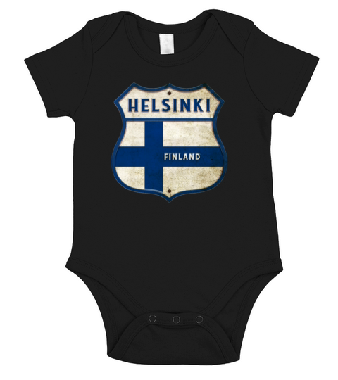Helsinki Finland coat of arms design Short Sleeve Baby One-Piece