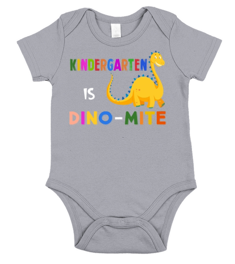 Kindergarten Kids First Day School Dinosaur Short Sleeve Baby One-Piece