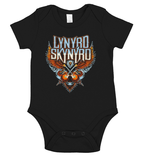 Lynyrd Skynyrd Eagle Guitar shirt Short Sleeve Baby One-Piece