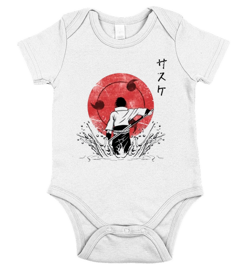 Naruto Uchiha Sasuke Short Sleeve Baby One-Piece