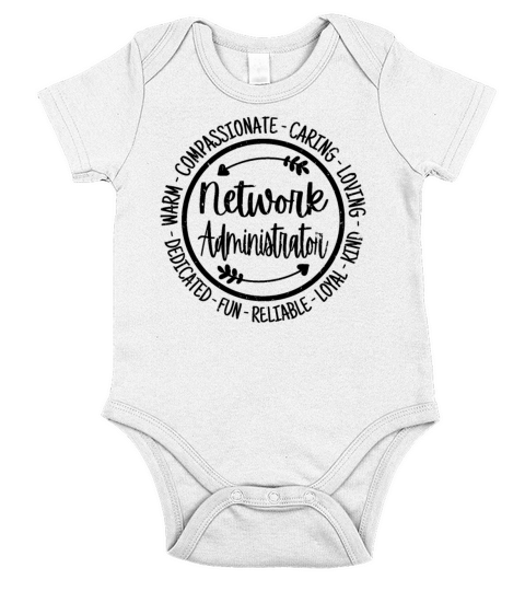 Network Administrator Vintage Gift Short Sleeve Baby One-Piece