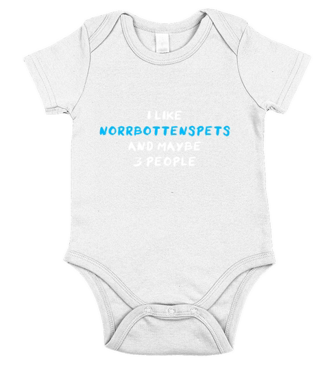 Norrbottenspets Funny Short Sleeve Baby One-Piece