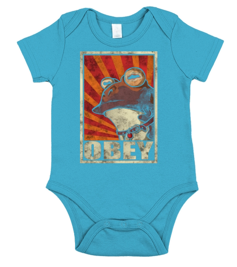 Obey The Hypnotoad! T-Shirt Short Sleeve Baby One-Piece