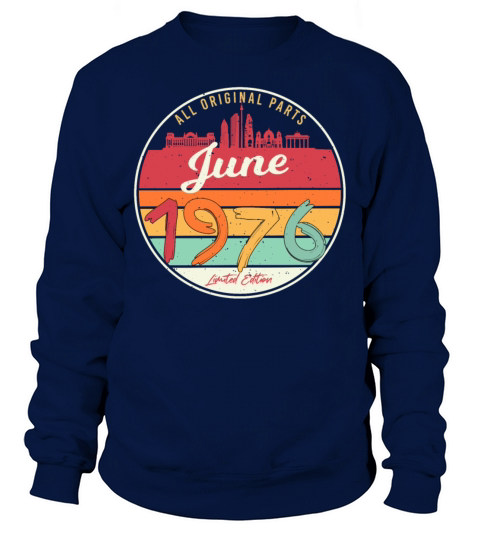 Vintage 1976 June Sweatshirt Unisex
