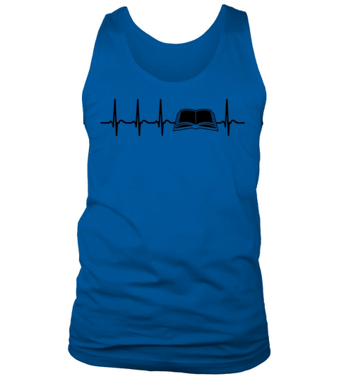Heart Beating Reading Lovers Librarians Sayings Tank Top Unisex