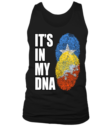 Somali And Bhutanese Vintage Heritage DNA Flag Tank Top Unisex