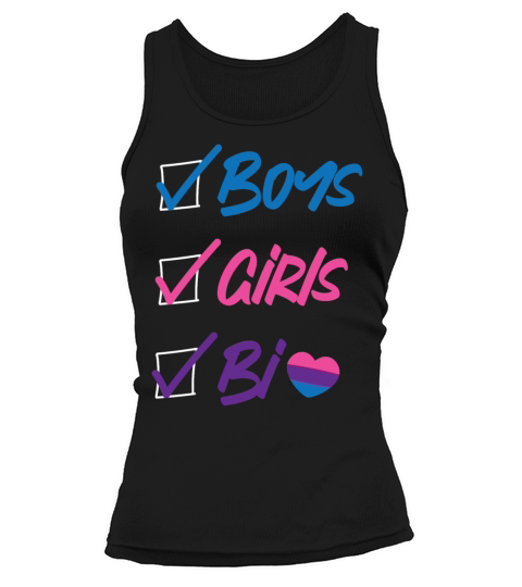 Bisexual Bi Pride Flag Boys Girls Tank top Woman