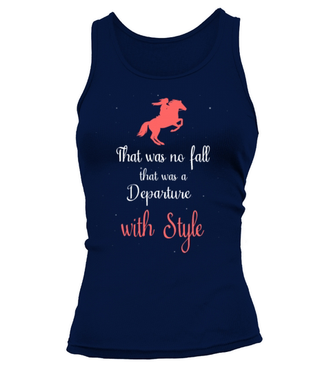 Departure with style Fun horses joke - rider Tank top Woman