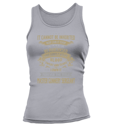 Master Gunnery Sergeant Forever Job Title Shirts Tank top Woman
