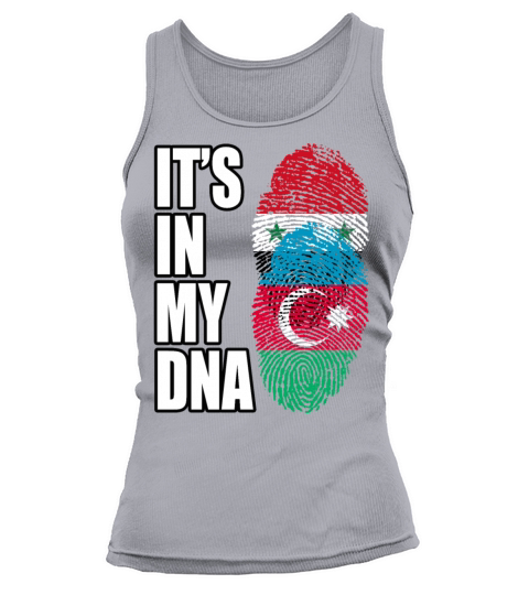Syrian And Azerbaijani Vintage Heritage DNA Flag Tank top Woman