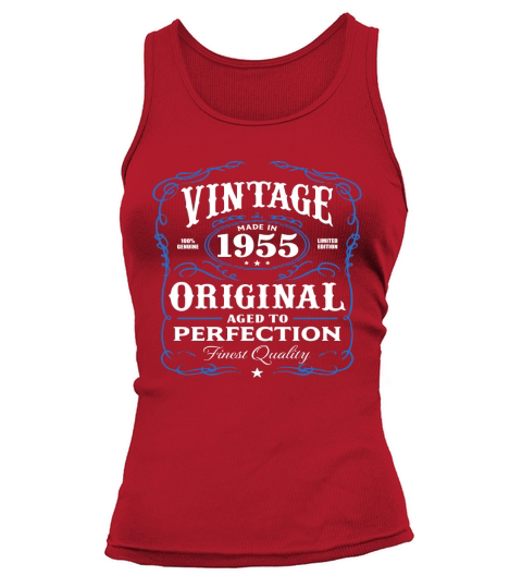 Vintage Made In 1955 T-Shirt 63rd Birthday Gift Tank top Woman