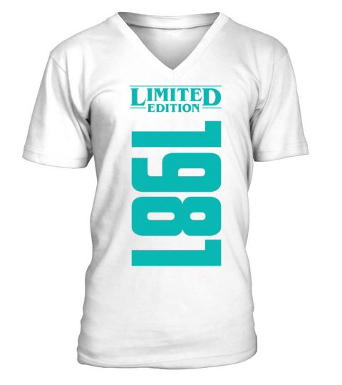 1981 Limited Edition 41th Birthday V-Neck T-shirt