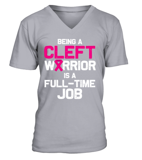 Cleft Palate Lip Achieved Strong Awareness product V-Neck T-shirt