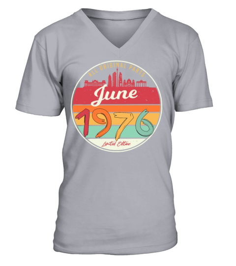Vintage 1976 June V-Neck T-shirt