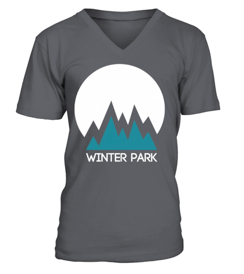 Vintage Style Mountain - Winter Park CO T-Shirt V-Neck T-shirt