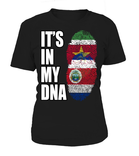 Surinamese And Croatian Vintage Heritage DNA Flag Women's T-Shirt