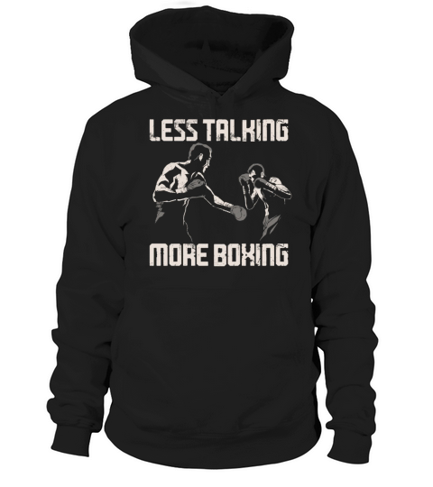 Boxing Vintage Less Talking More Hoodie Unisex